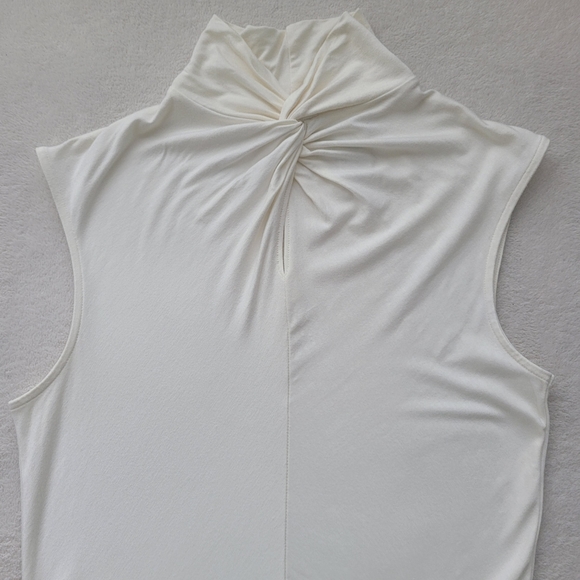 Twist Mockneck Sleeveless Blouse EUC | Women's S Worthington Stretch Y2K… - Picture 8 of 11